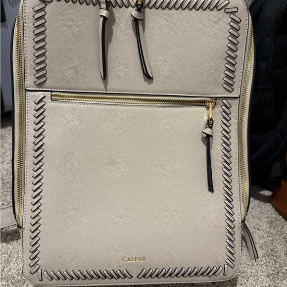 Calpak Handbags - Calpak Kaya Laptop Backpack- cream